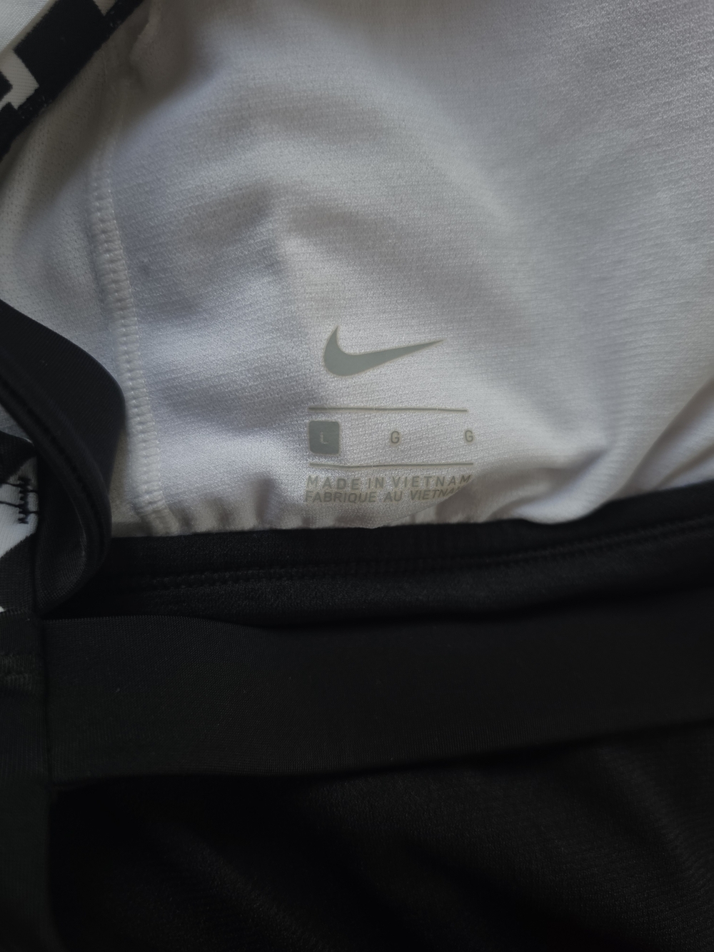 Nike Black & White High-Neck One-Piece Swimsuit - Picture 4 of 5